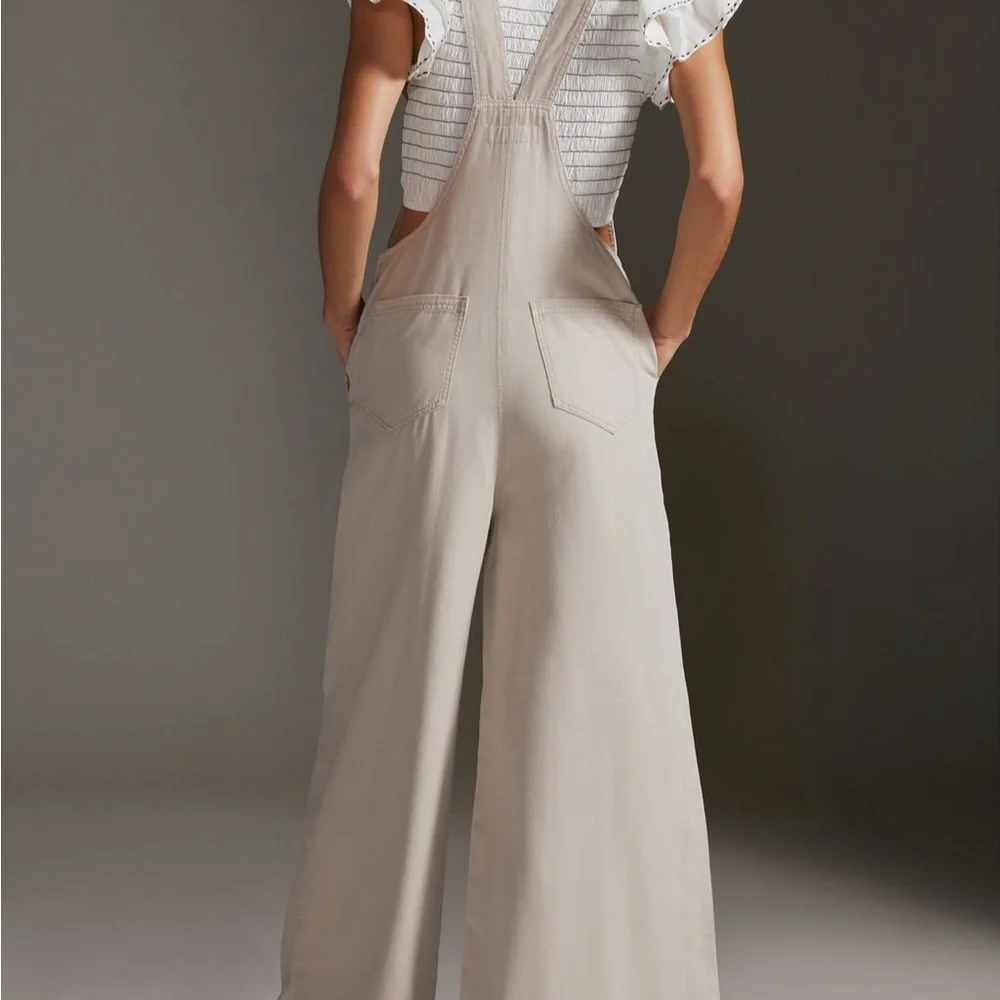 Anthropologie Wide-Leg Overalls - Picture 2 of 8